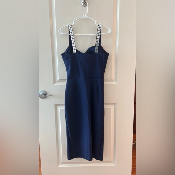 Chiara Boni Navy Shami Sleeveless Midi Dress NWT - Picture 6 of 16